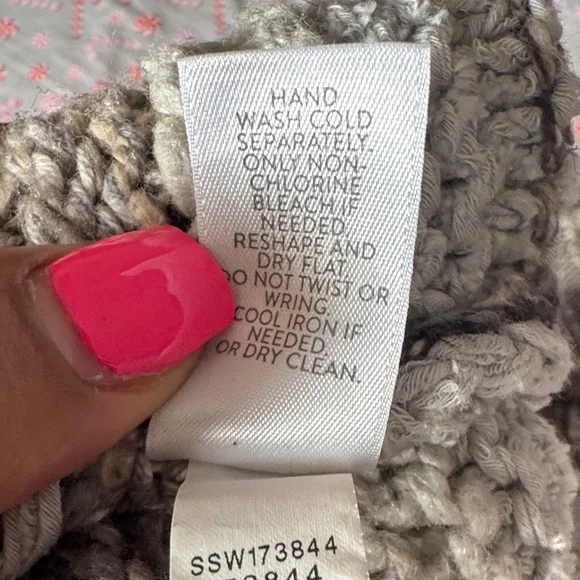 J. Jill Gray and Cream Striped Cardigan - Picture 5 of 7